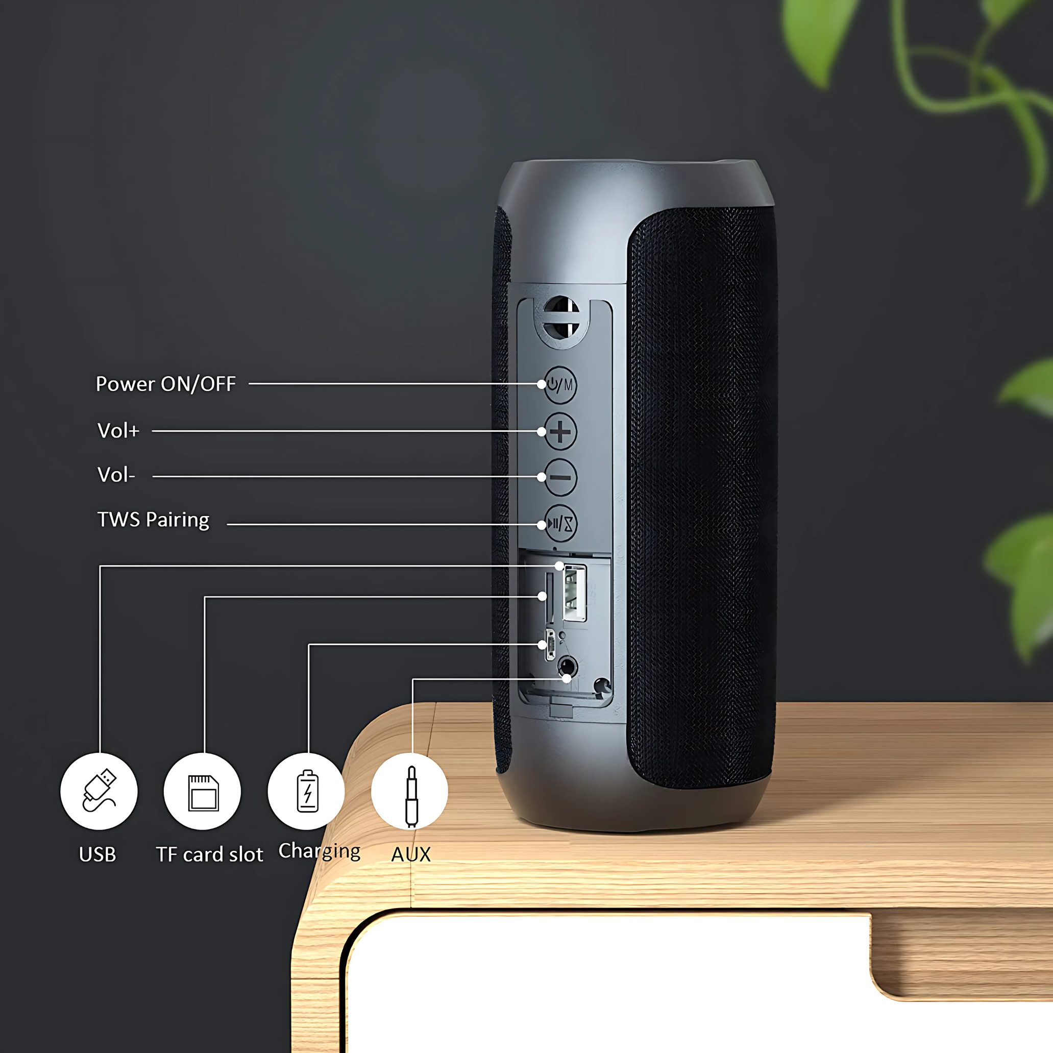 Manike YX008 Bluetooth-Lautsprecher Manike YX008 Bluetooth-Lautsprecher